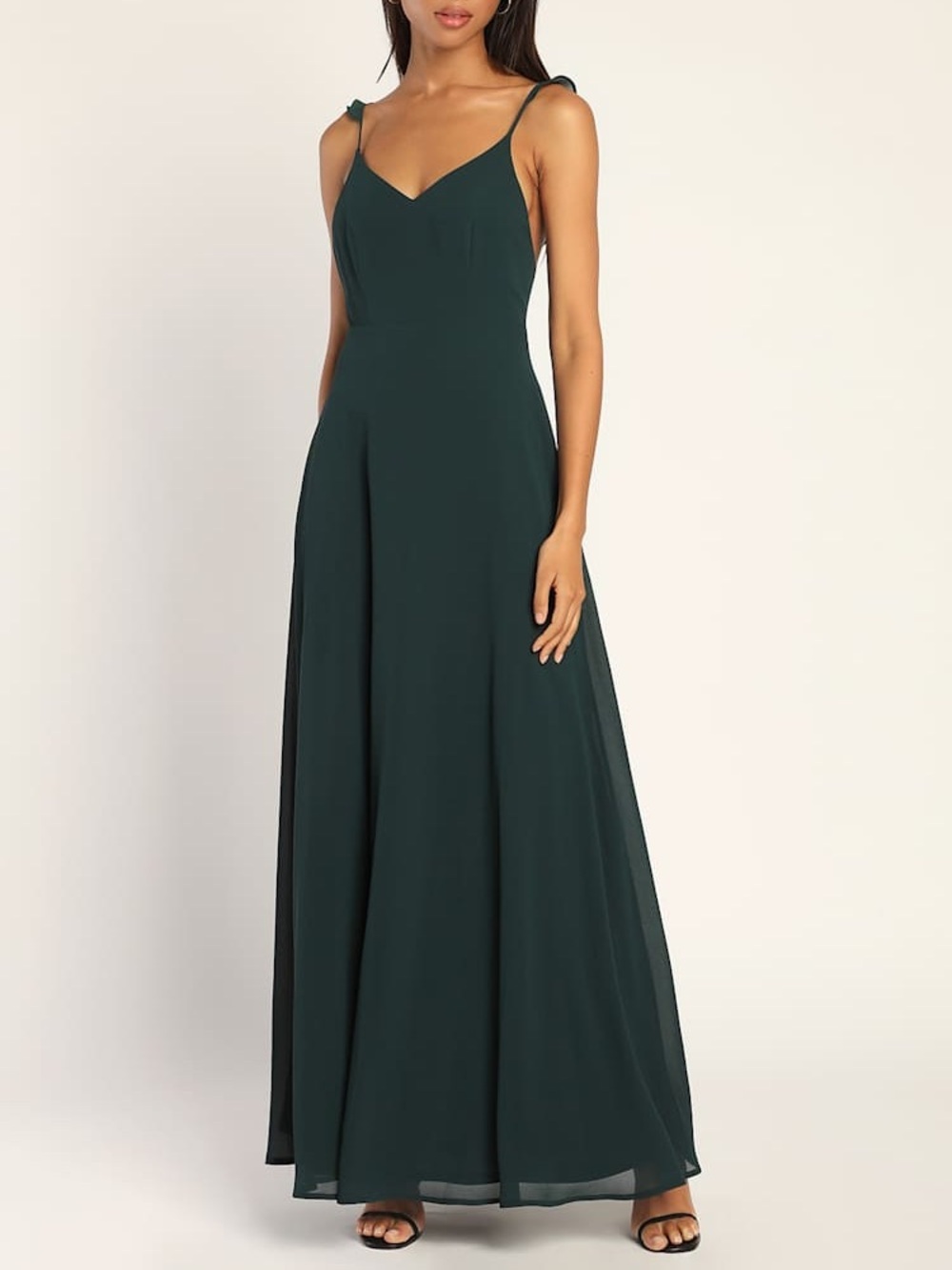Lulu's Meteoric Rise Emerald Teal Green Maxi Dress Womens Large NWT